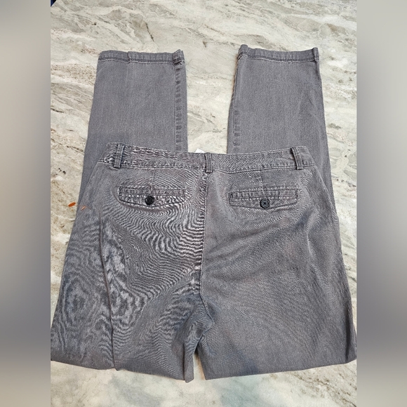 Dockers Women’s Gray Chino Pants Size 10M Straight Leg Stretch Classic Fit - Picture 6 of 8